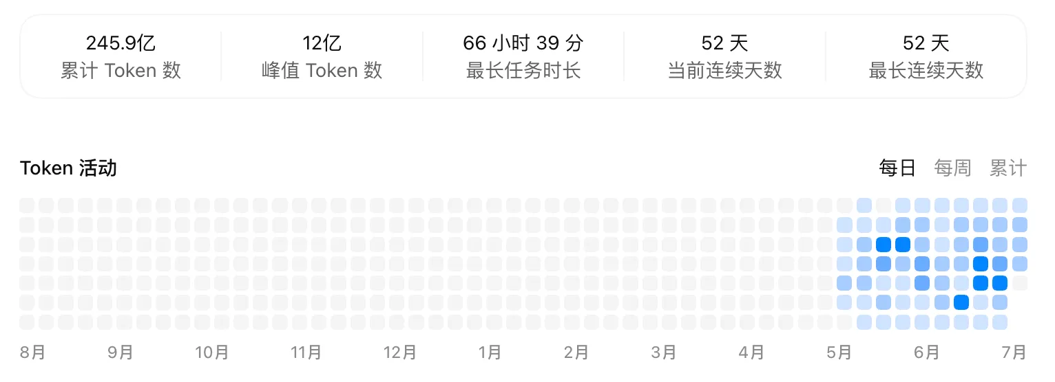 Codex Token 活动使用记录