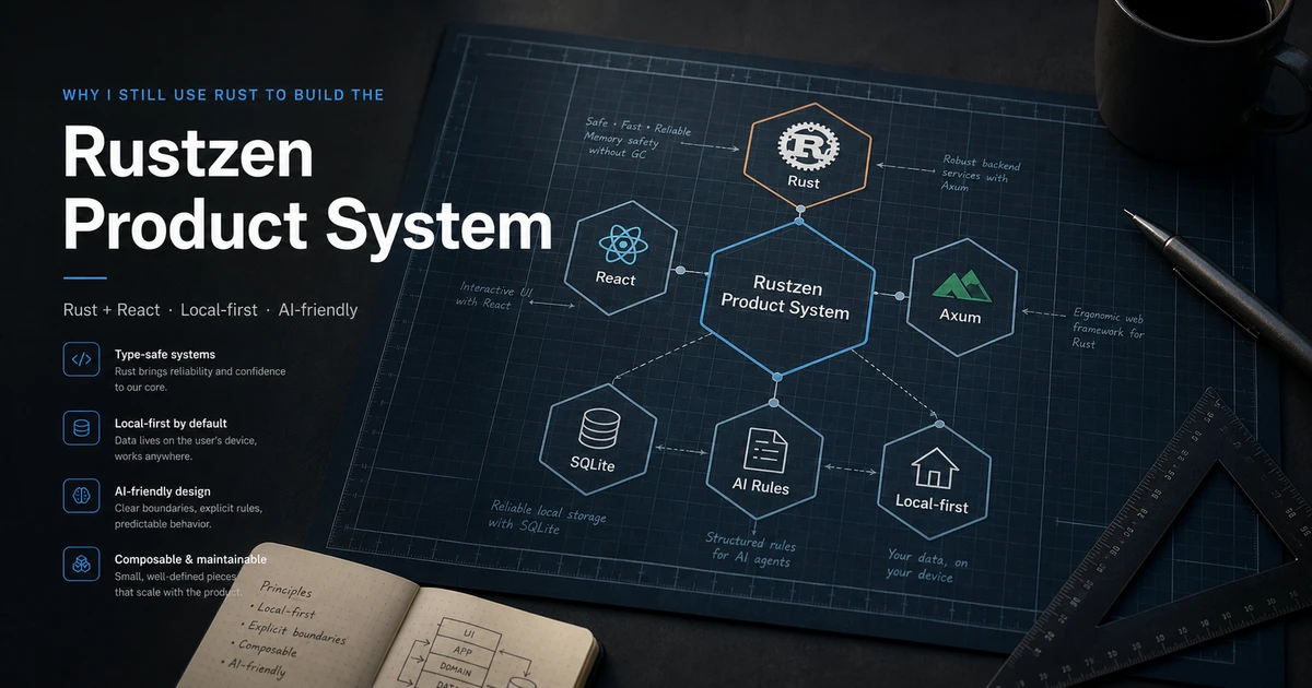 Why I Still Use Rust to Build the Rustzen Product System